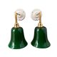 Pair of green opaline wall lights