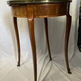 Old pedestal table style Louis XVI marquetry late nineteenth