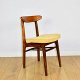 Vintage Hałas chairs yellow vintage - set of 2