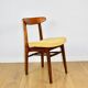 Vintage Hałas chairs yellow vintage - set of 2