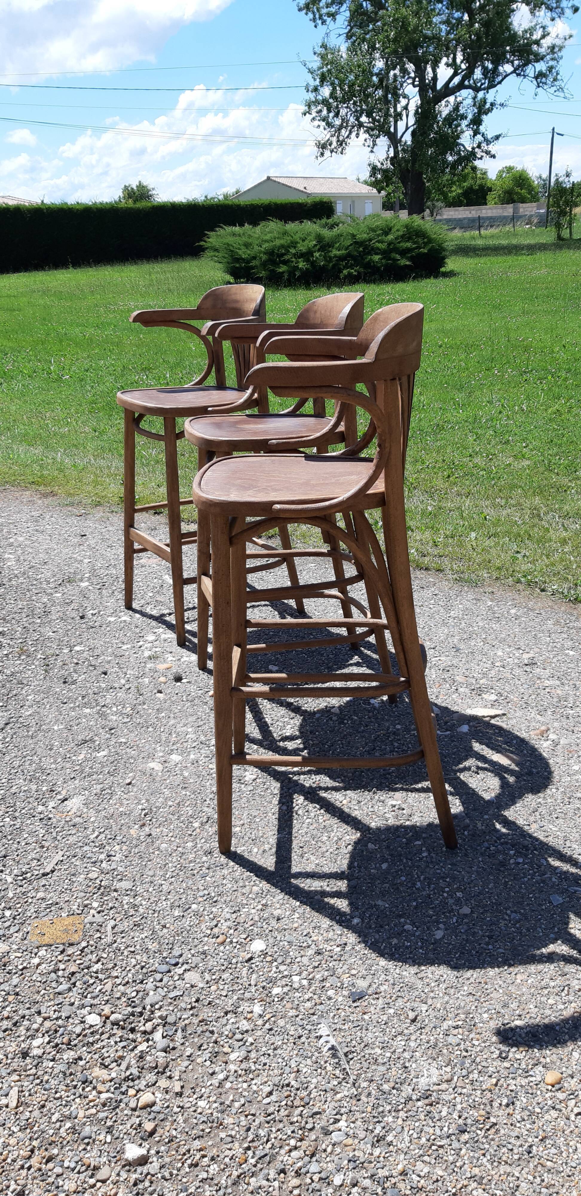 Thonet stools from the 30s Czechoslovakia