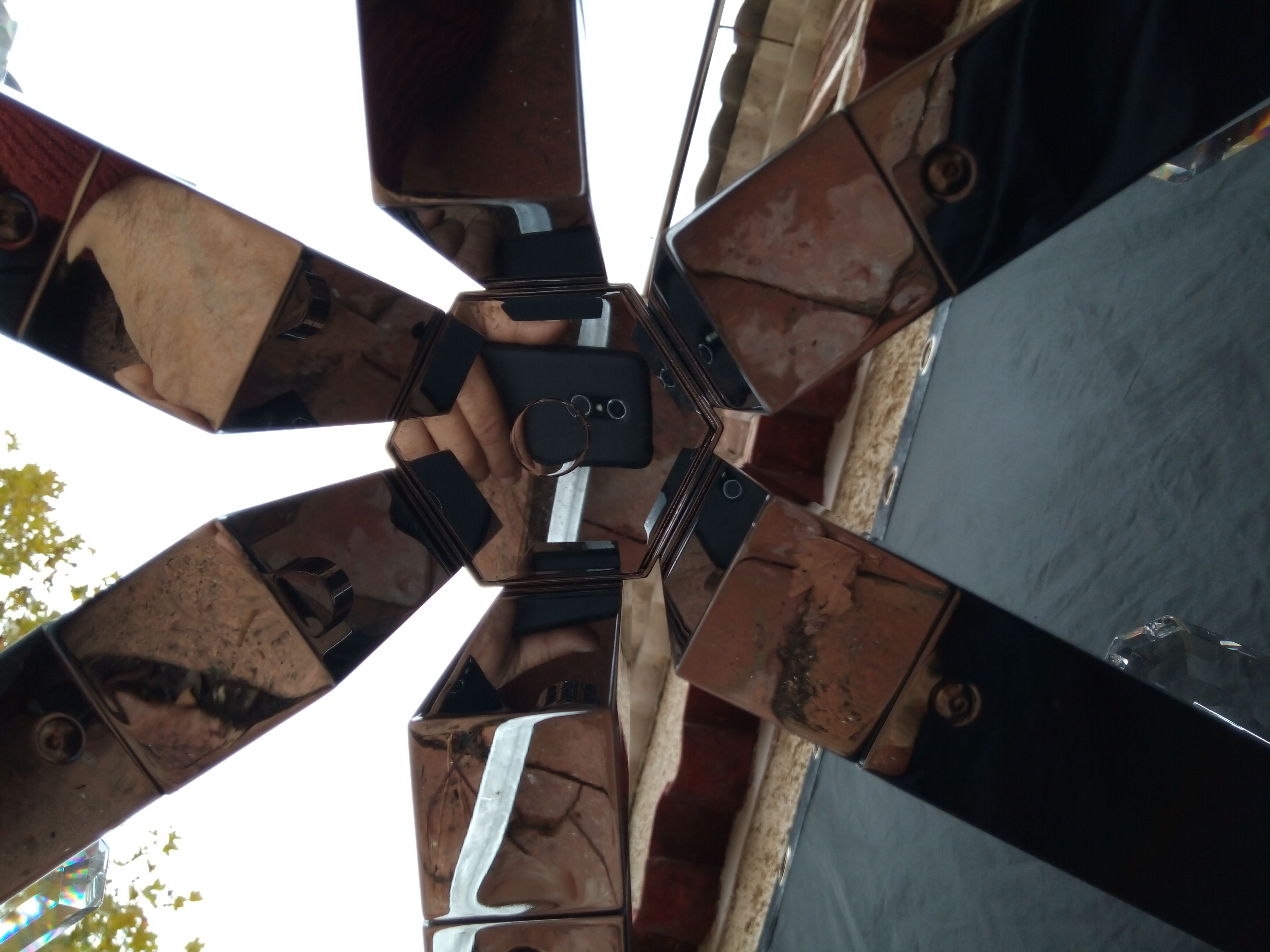 Chrome metal chandelier 70/80