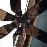 Chrome metal chandelier 70/80
