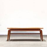 Arne Hovmand-Olsen coffee table with a rattan rack