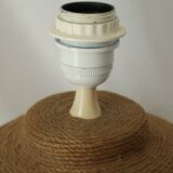 Vintage 70's natural rope lamp base