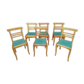 Chairs formica and wood 1950 circa