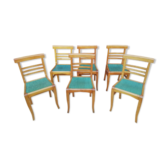 Chairs formica and wood 1950 circa