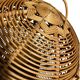 Large vintage woven rattan basket