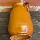 Vase À Anses Ancien Céramique Beige Années 70 Vintage