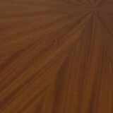 Vintage wooden round table from 1960s designed by Carlo Ratti for Lissoni