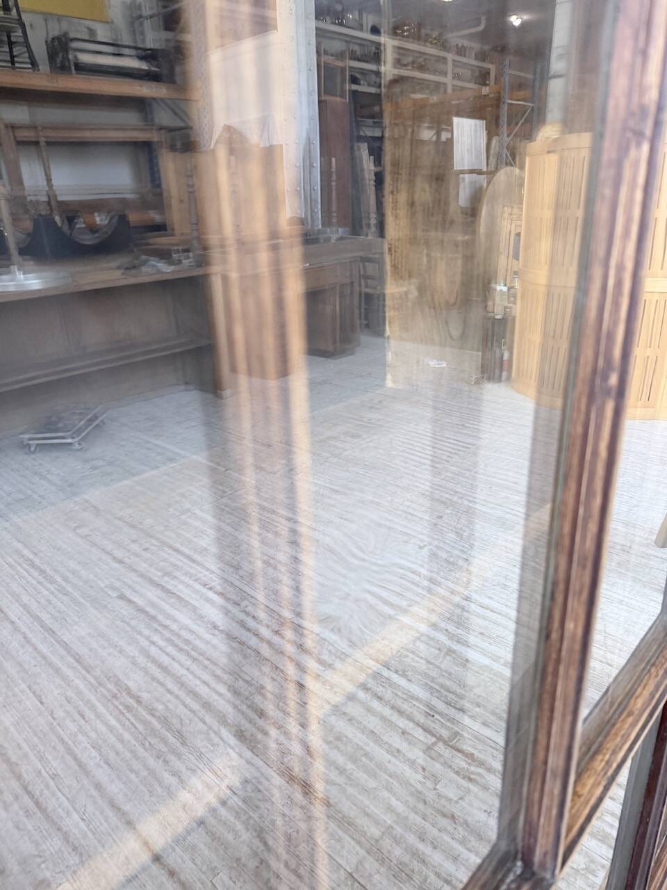 Enfilade meuble de métier XXL portes vitrées