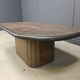 Brutalist slate stone coffee table, 1980s