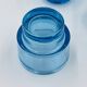 Set of 4 IKEA turquoise aquamarine glass candle holders.