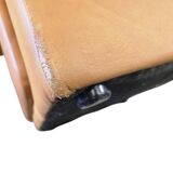 Vintage cognac leather armchair / single seater armchair / armchair