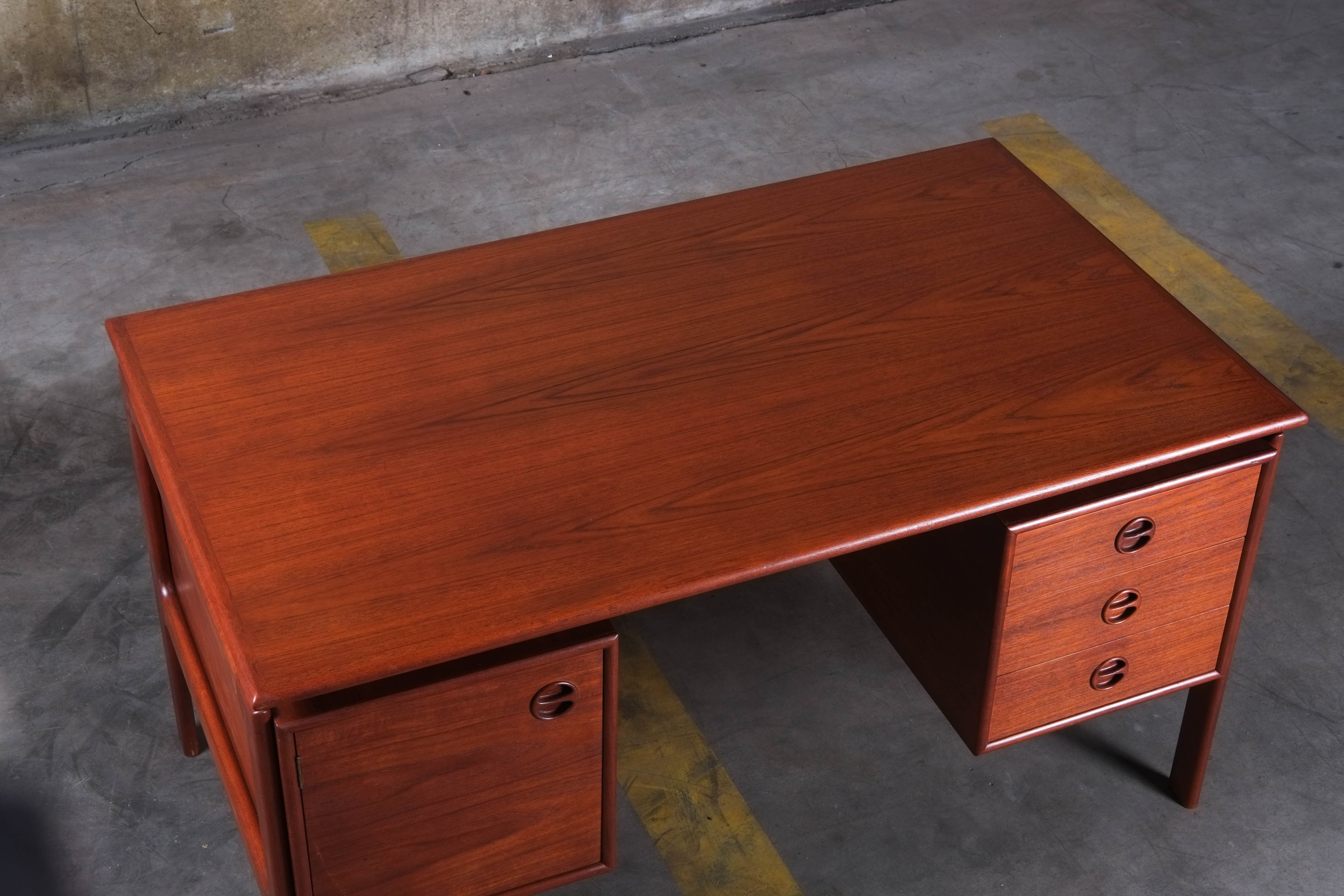 Writing desk designed by gv gasvig and produced by gv møbler in the 1960