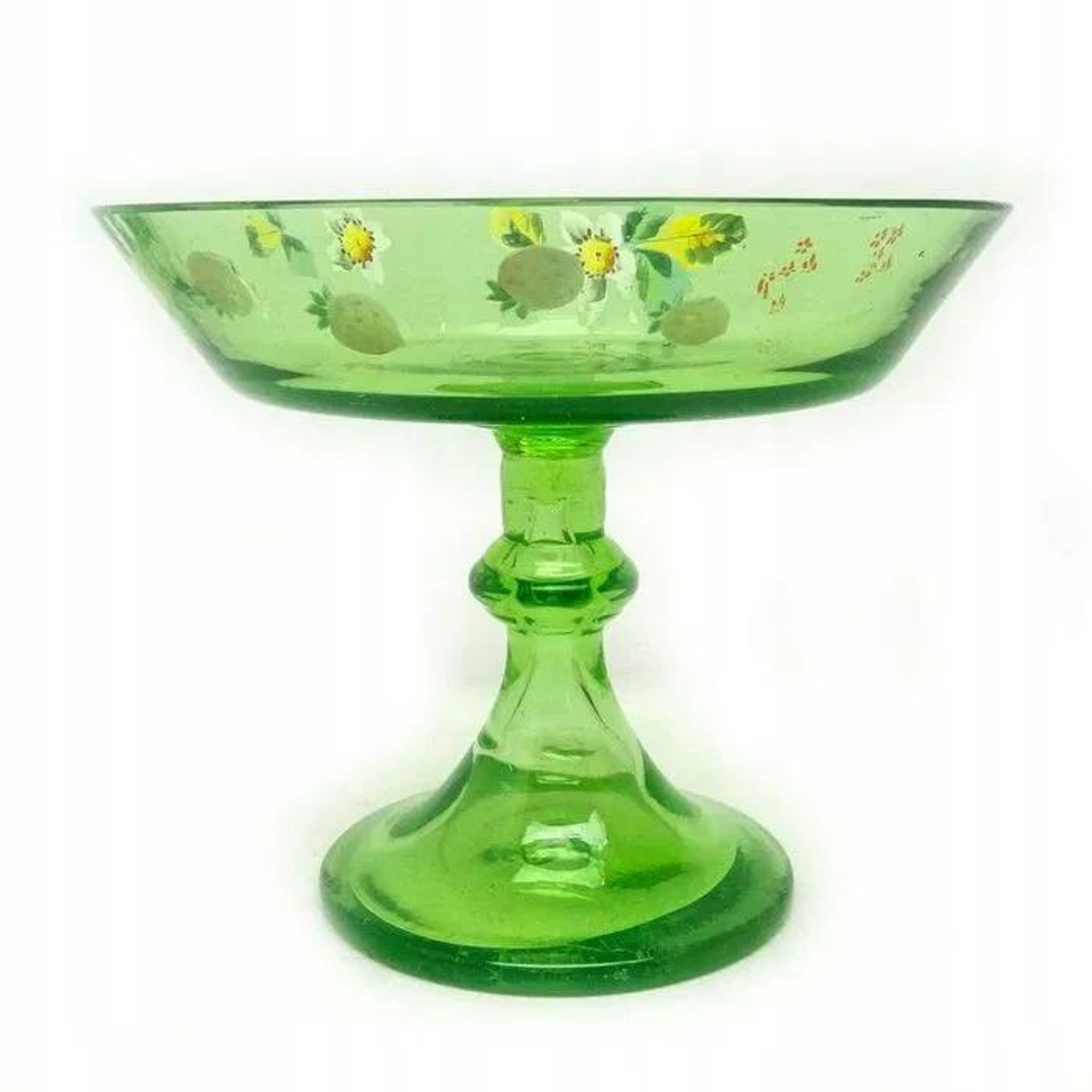 N6I Uranowa platter in the Art Nouveau style Bohemia