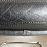 Fauteuil vintage cuir noir