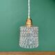 Vintage transparent glass suspension globe