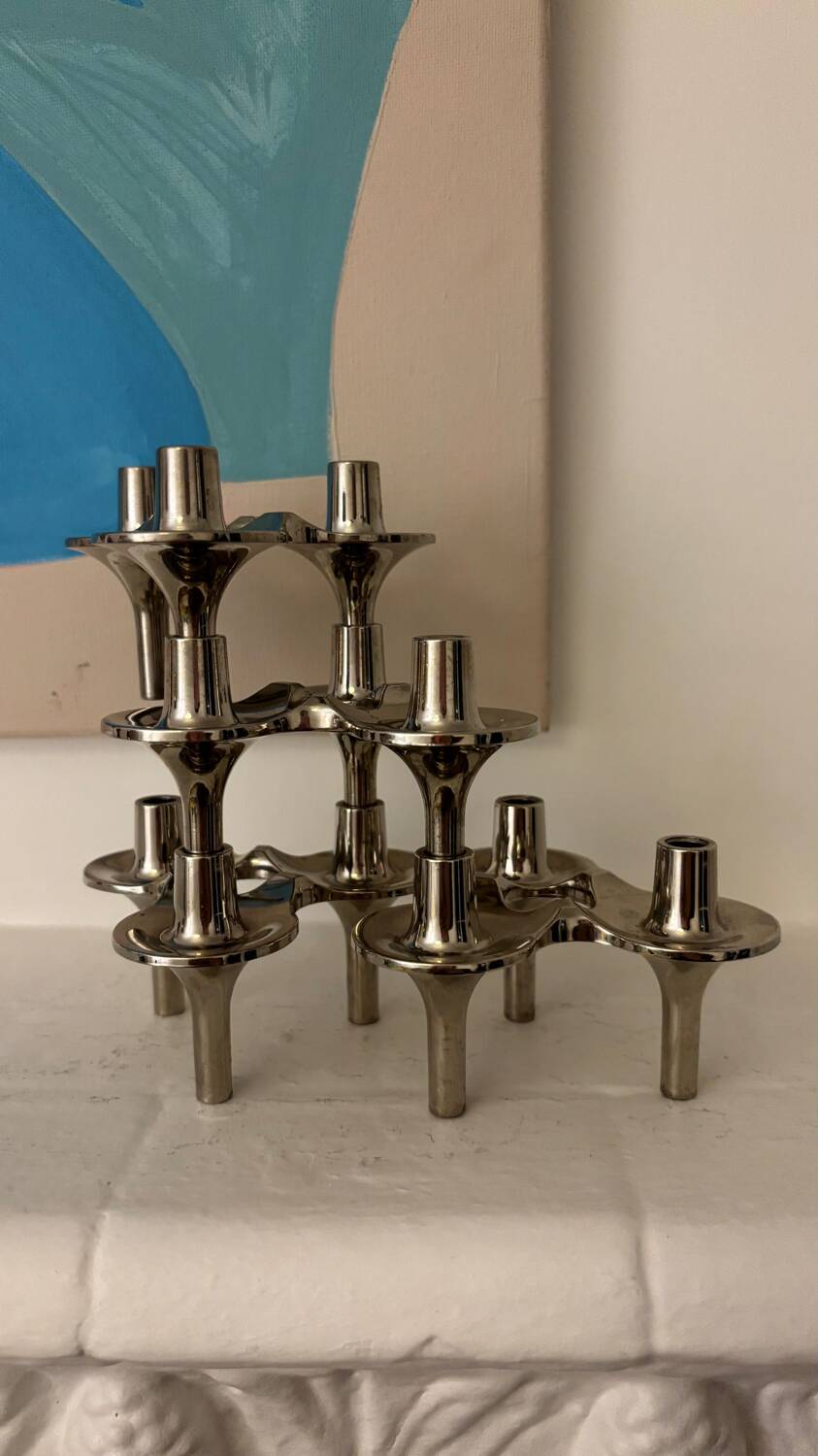 Set of 4 Orion candle holders from Nagel