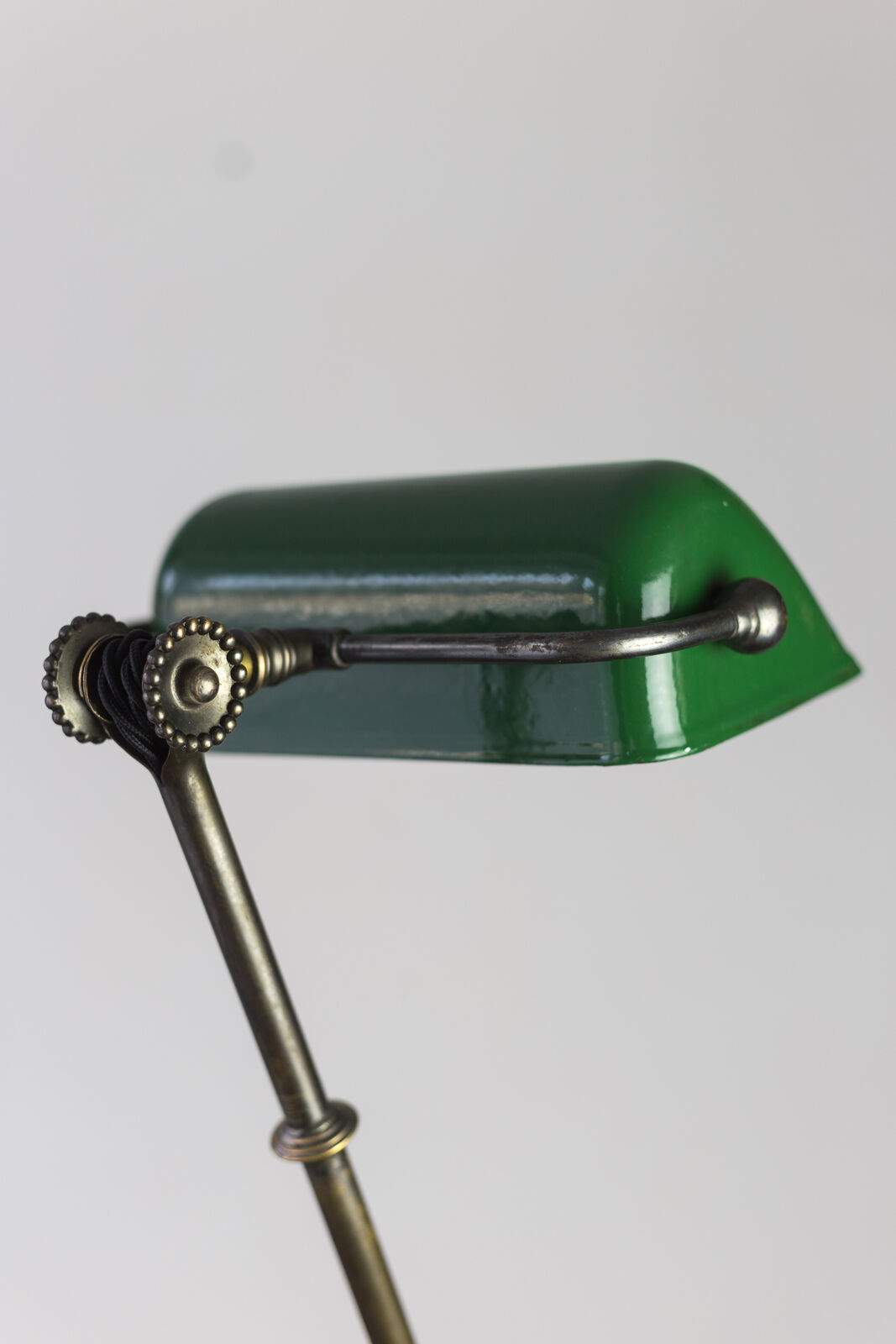 Dugdills brass banker lamp. c. 1920