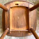 Baumann chair model "Gentiane" in dark wood