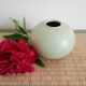 celadon ceramic round vase