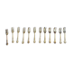 Mappin and Webb box of 12 silver-plated cake forks