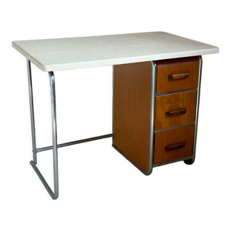 Vintage metal and wood desk