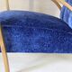 Fauteuil en velours Art déco italien des années 1940