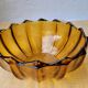 Amber glass salad bowl