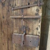 18th century studded chestnut door
