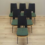 Set of six chairs, Italian design, 1950s, designer: Carlo Ratti, manufactur