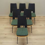Set of six chairs, Italian design, 1950s, designer: Carlo Ratti, manufactur