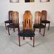 6 Scandinavian teak chairs from Ansager møbler, Denmark 1980s
