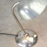 Weathered Italian Table Lamp in Chrome, 1940s