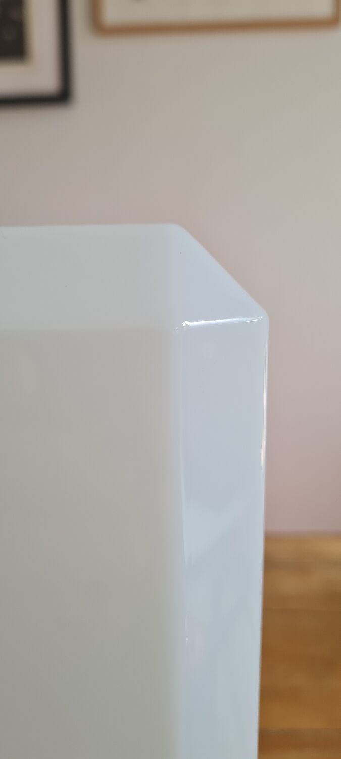 Opal glass table lamp