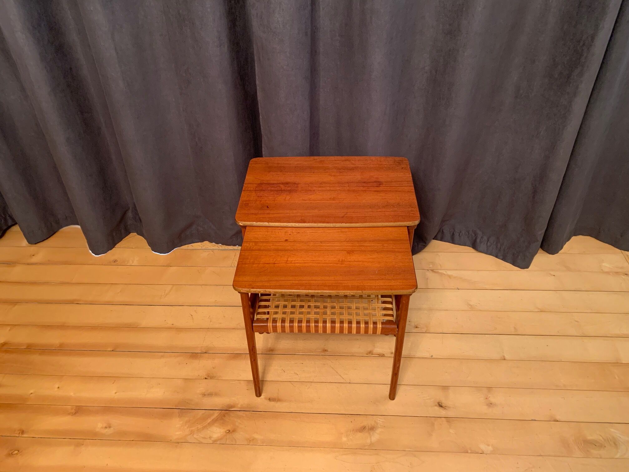 Pair of side tables model 15, designed by Erling Torvits, Heltborg Møbler, Denmark, 1960s
