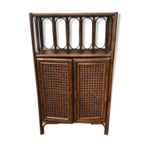 Shelf in rattan and bamboo