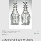 Cabaret set Baccarat 8 glasses and silver plated tray