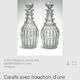 Cabaret set Baccarat 8 glasses and silver plated tray