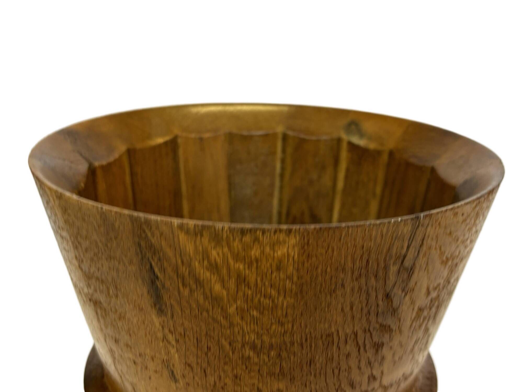 Vintage umbrella holder wooden basket storage 1960 minimalist design