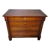 Bureau commode en acajou