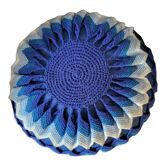 Round cushion in Vintage wool