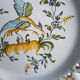 Decorative plate of Moustiers earthenware diameter 24 cm