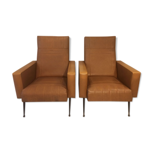 paire de fauteuils skaï