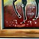Painting signed A. ZENATI (Abderrahmane, 1943) – Oil on wood panel – Cavalier Fantasia