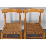 Set of 4 vintage wooden chairs produced by Krasna Jizba, 1960