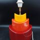 Kotska lamp model Gibus tricolor 1980 Memphis style Sun tangerine pepper