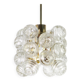 1 of 3 Small Spectacular Sputnik Suspension with Snowballs Doria, Germany, 1970s