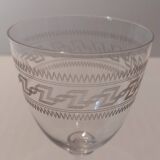 4 verres en cristal soufflé